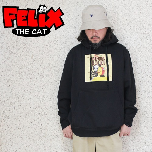 【 rd-002】Felix the Cat フィリックス・ザ・キャット プリント パーカー フーディー スウェット 裏起毛 大きいサイズ メンズ M L XL XXL XXXL おしゃれ