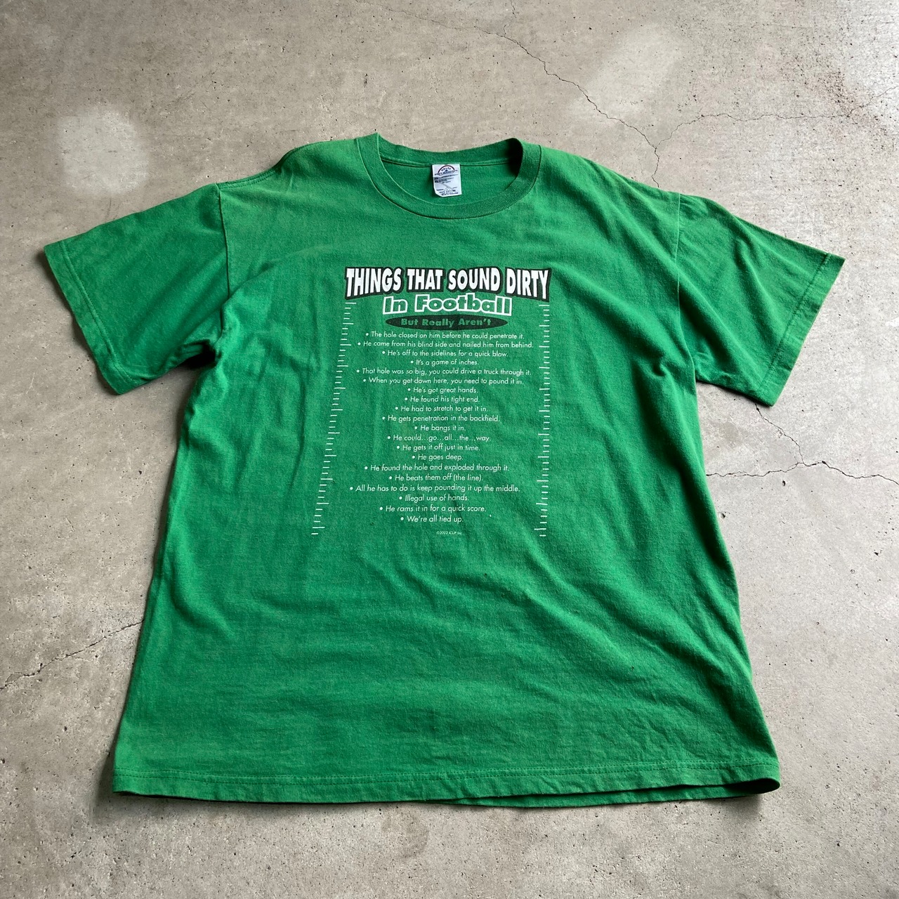 USA製 00年代 THINGS THAT SOUND DIRTY フットボールチーム プリントT 