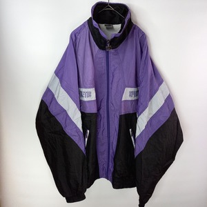 90s　プーマ　ナイロンジャケット　パープル　総メッシュ　7サイズ