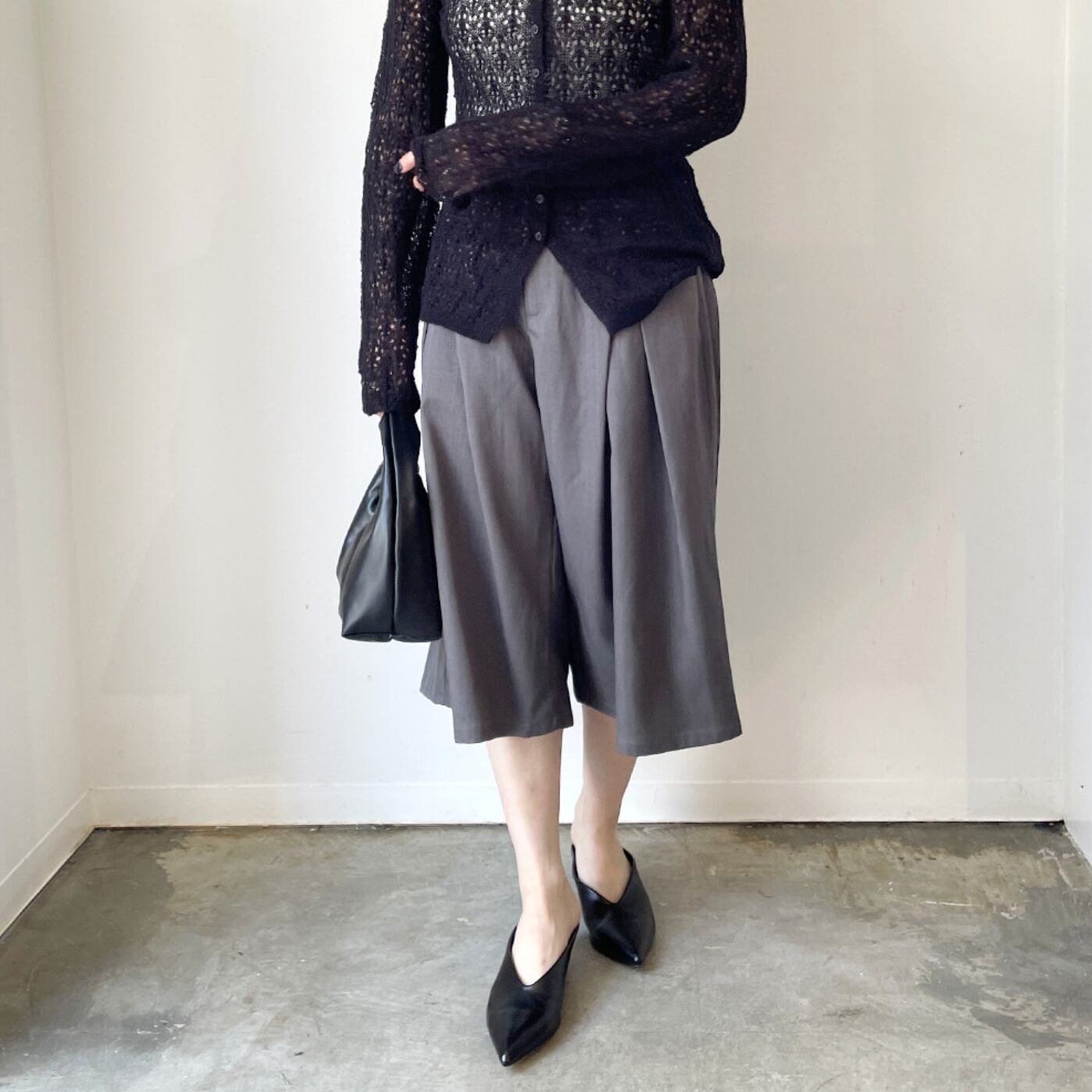 ナンバーミーTOKYO"TWILL BERMUDA PANTS"GRAY