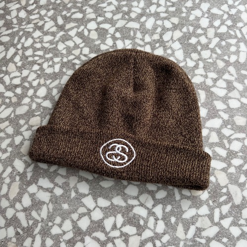 STUSSY / usa製 logo beanie size Free