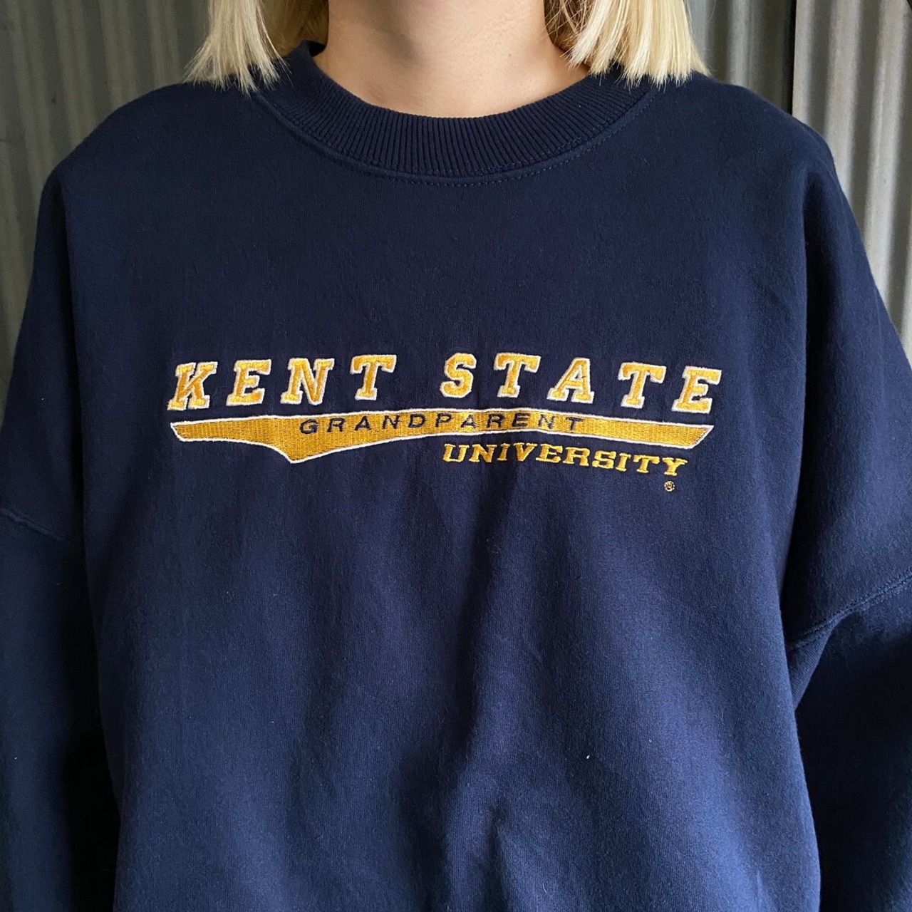 ビッグサイズ カレッジロゴ 刺繍 スウェット トレーナー メンズ2XL