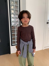 韓国子供服 / 26Autumn / cantuccistudio / バゲットTシャツ / 秋服 *XS~JS*