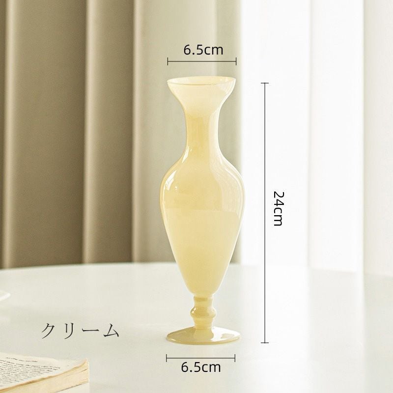 花瓶 フランス フラワーアレンジメント 中世 装飾品 レトロ 薄口ガラス