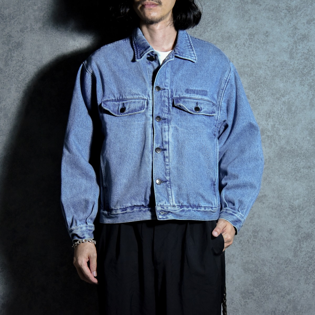 90s La Poste Denim Jacket Armor-lux フランス郵政 アルモリュクス 