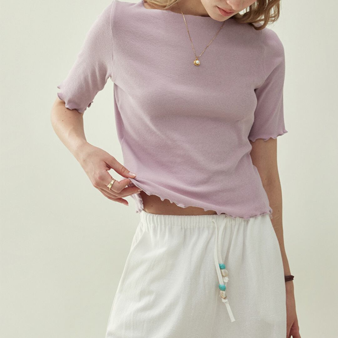 lettuce trim short sleeve tee