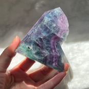 人気のブルーフローライト2*フリーフォーム*ちょっと変わったタワー*天然石インテリア*パワーストーン*置き物