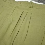 rayon blend 3tuck slacks khaki