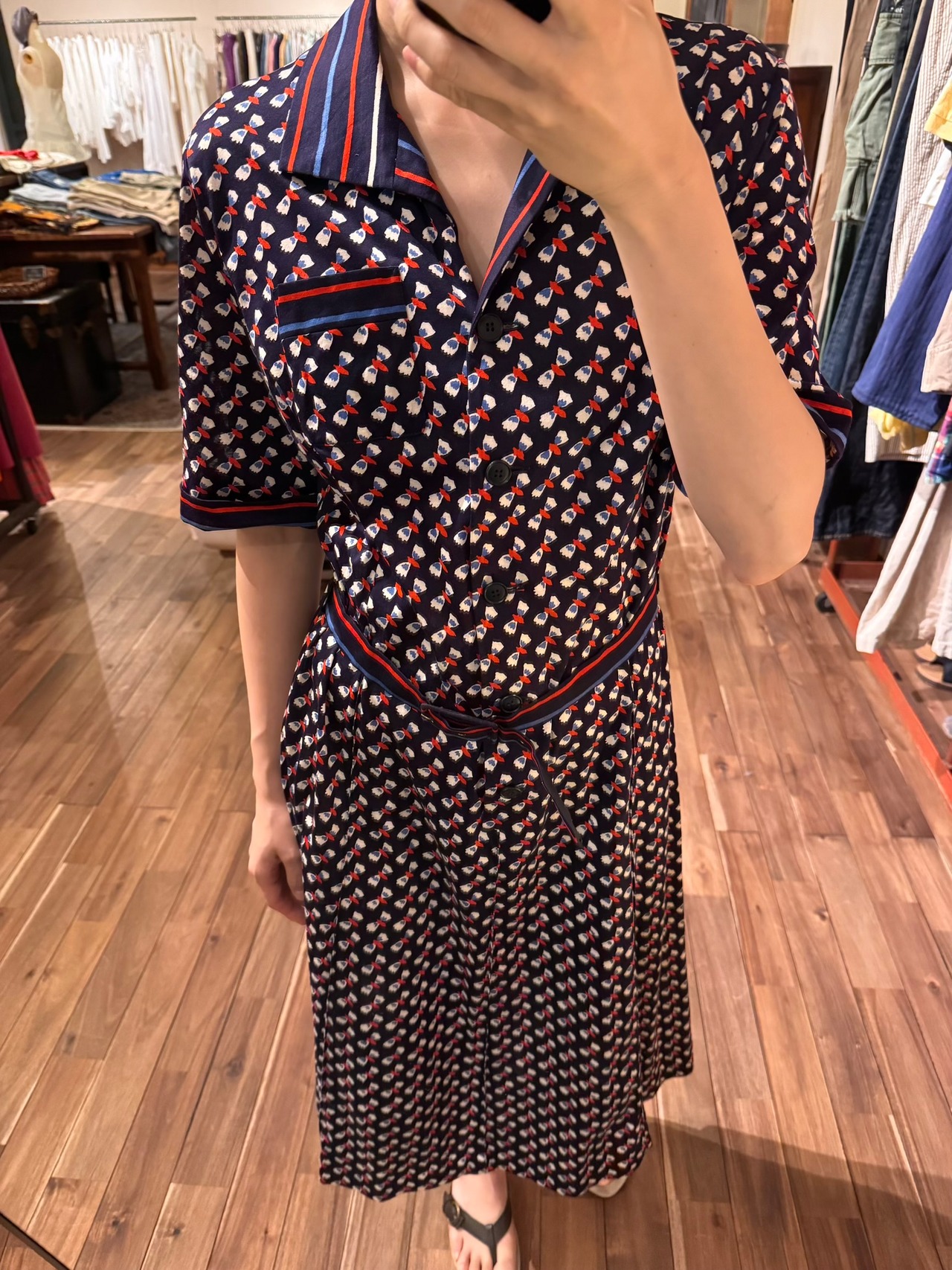 1970's~80'S HANRO SWISS製 ヴィンテージドレス