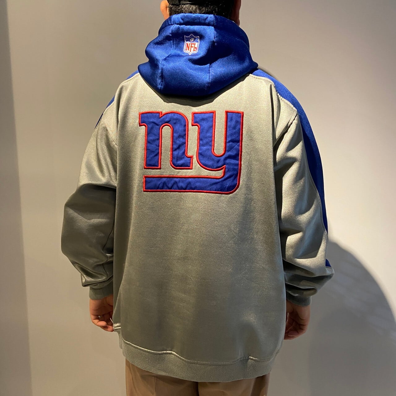 Reebok リーボック NFL スウェットパーカー メンズL 古着 ニューヨーク