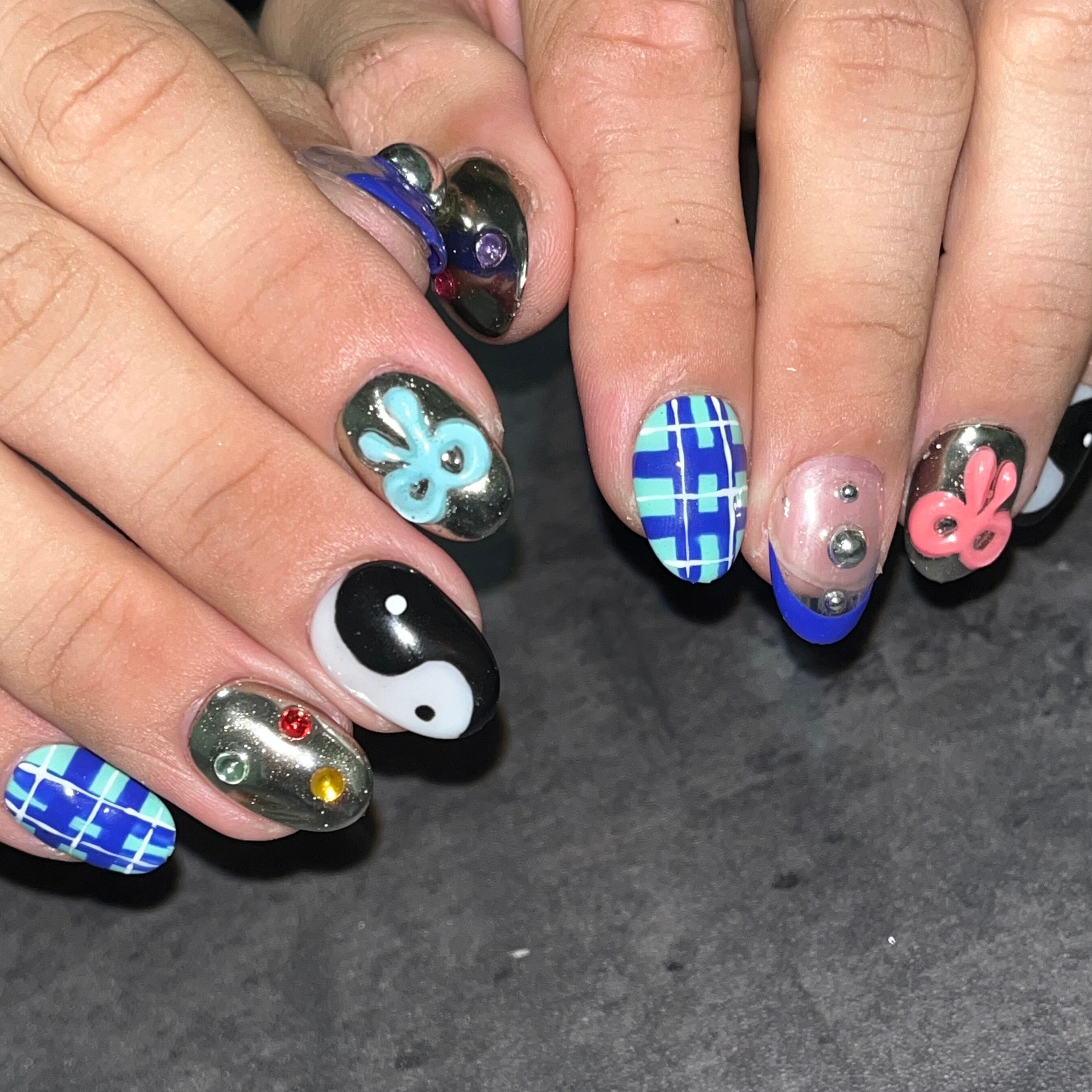 オーダーネイルチップNo.76 レオパード柄 ネイルチップ （76） 大人