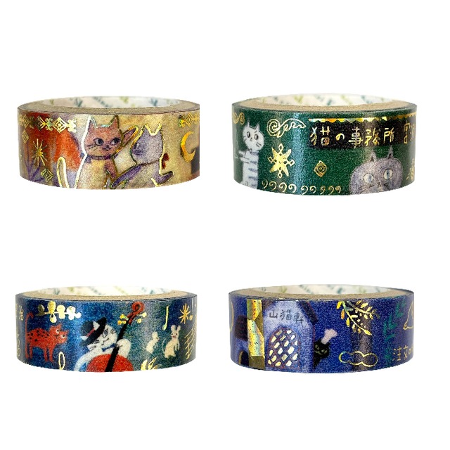 《クリスマスカード》4legs　親子猫