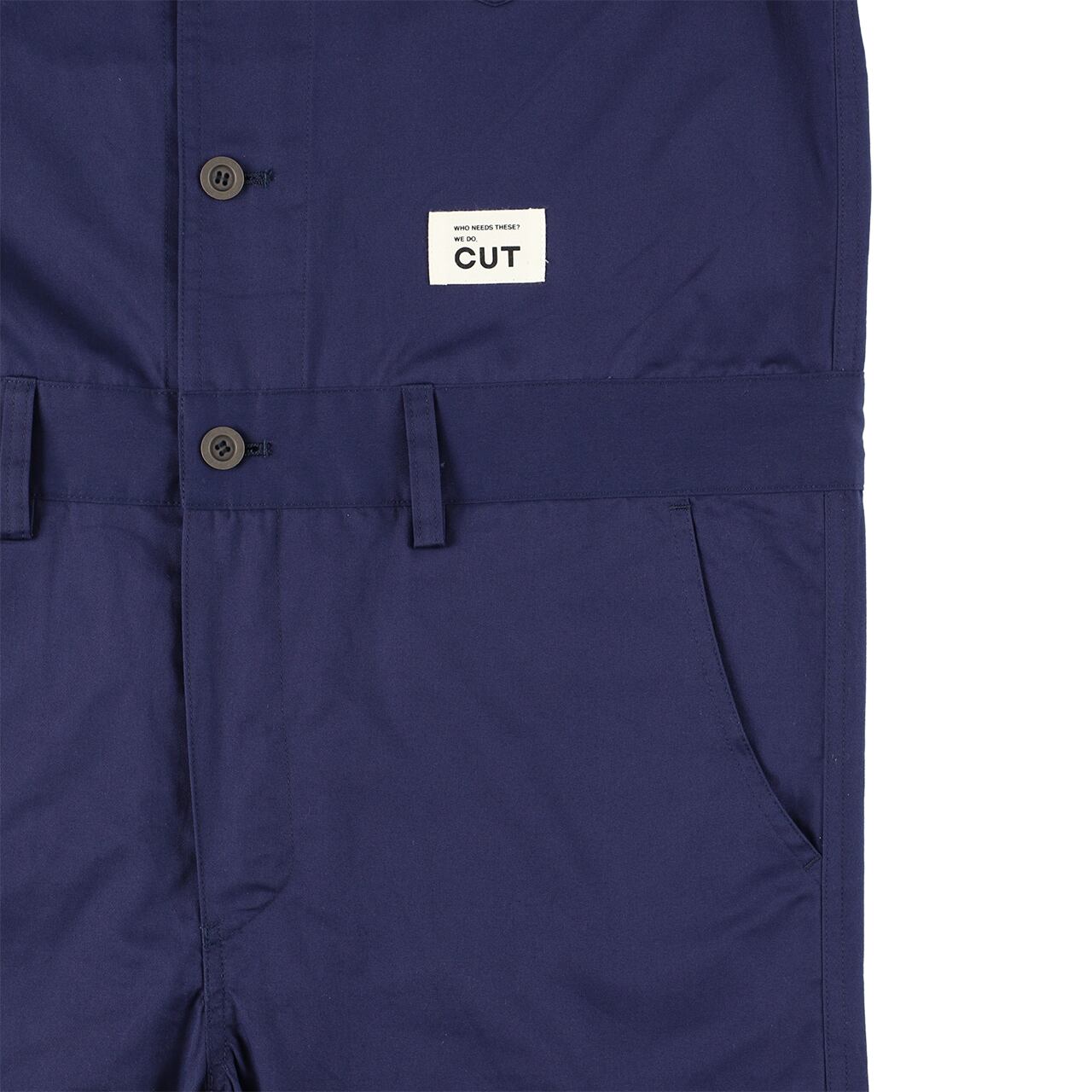 CUT SHORT SLEEVE JUMPSUIT / NAVY / UNISEX | CUT ONLINE STORE