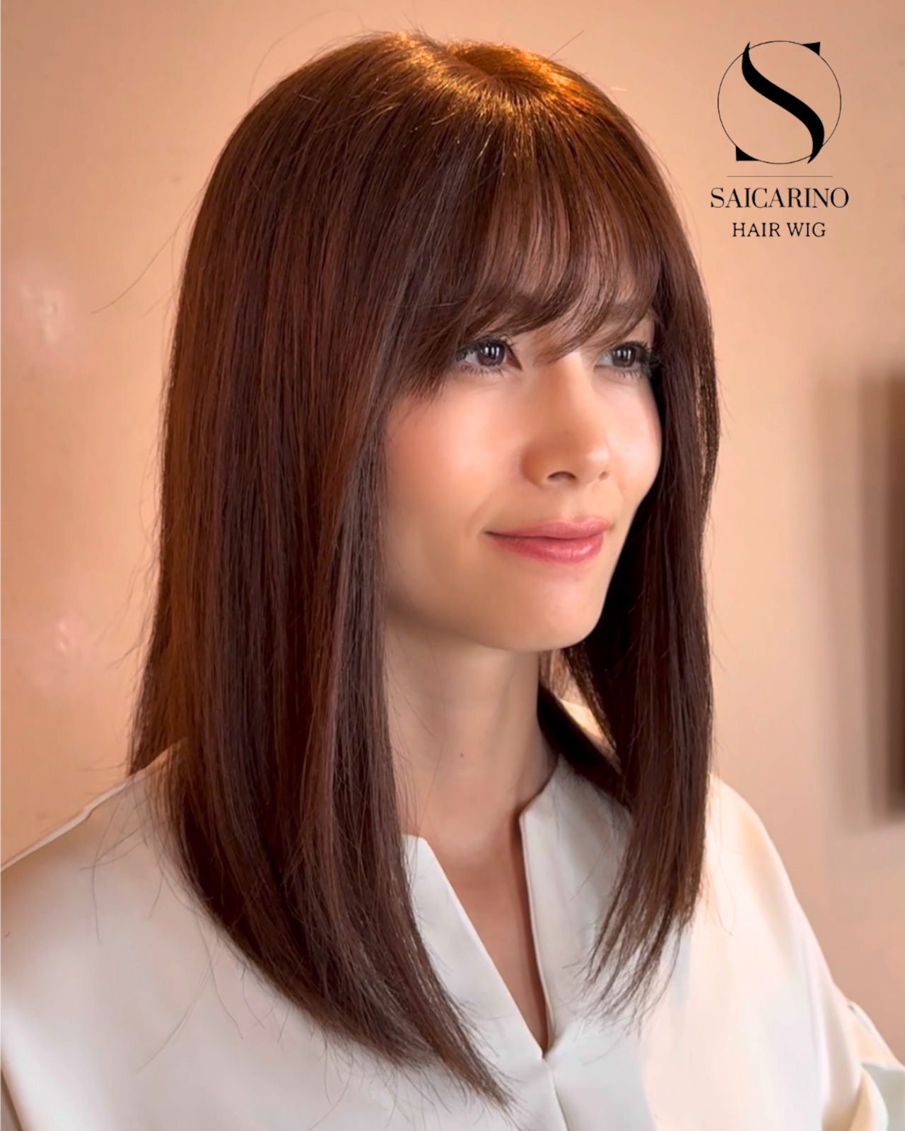 17プレミアム・ミューズ(ブラウン)人毛フルウィッグ