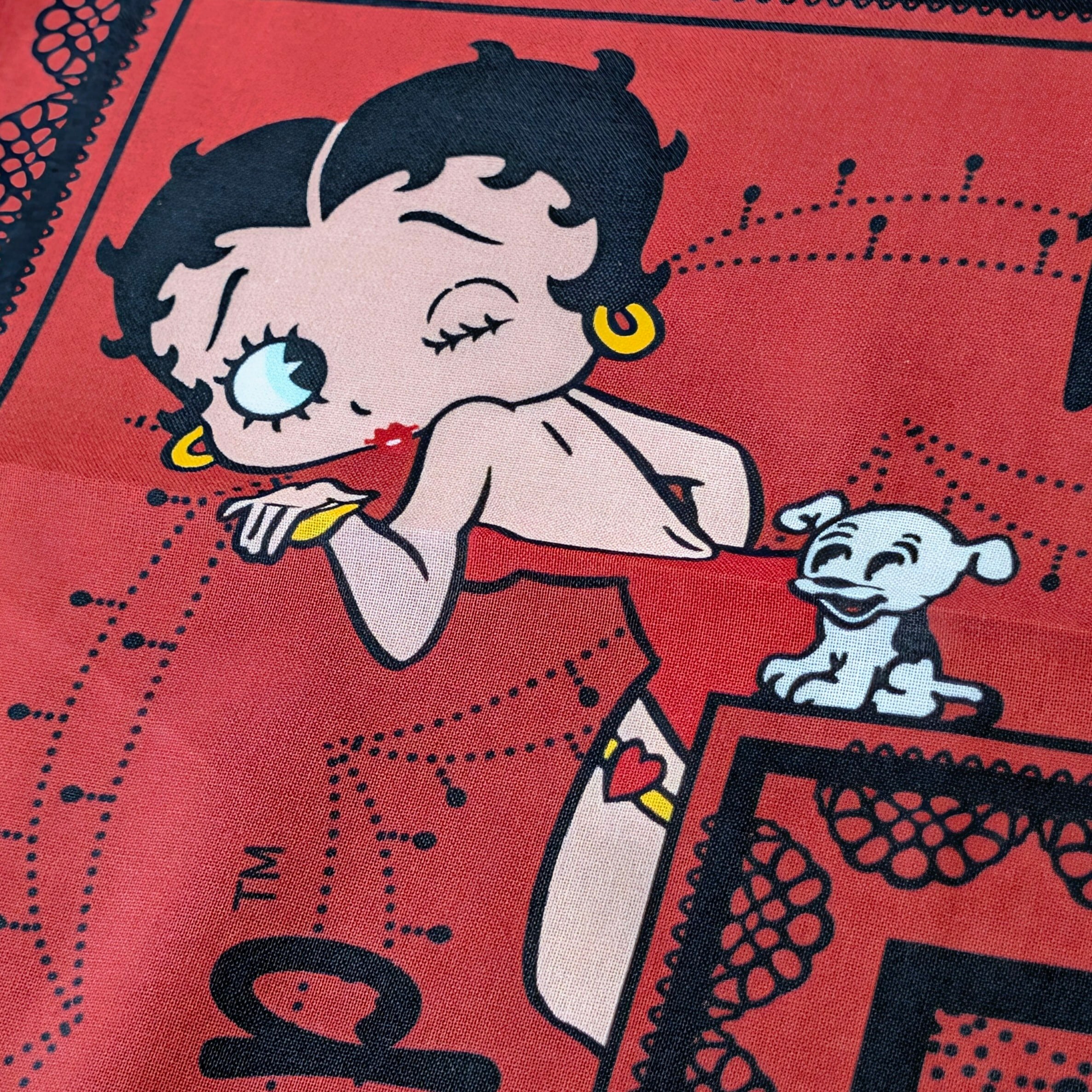 【 Betty Boop（ ベティブープ ）】バンダナ / ランチクロス / ベティちゃん〚アメリカン雑貨 アメトイ〛