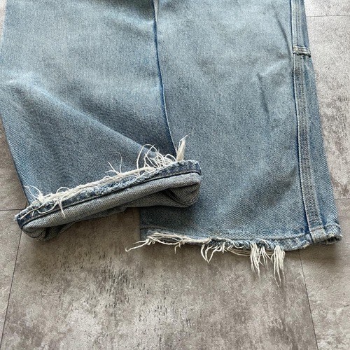00s メキシコ製 デニム ダブルニー Carhartt 34×32 詳細写真17
