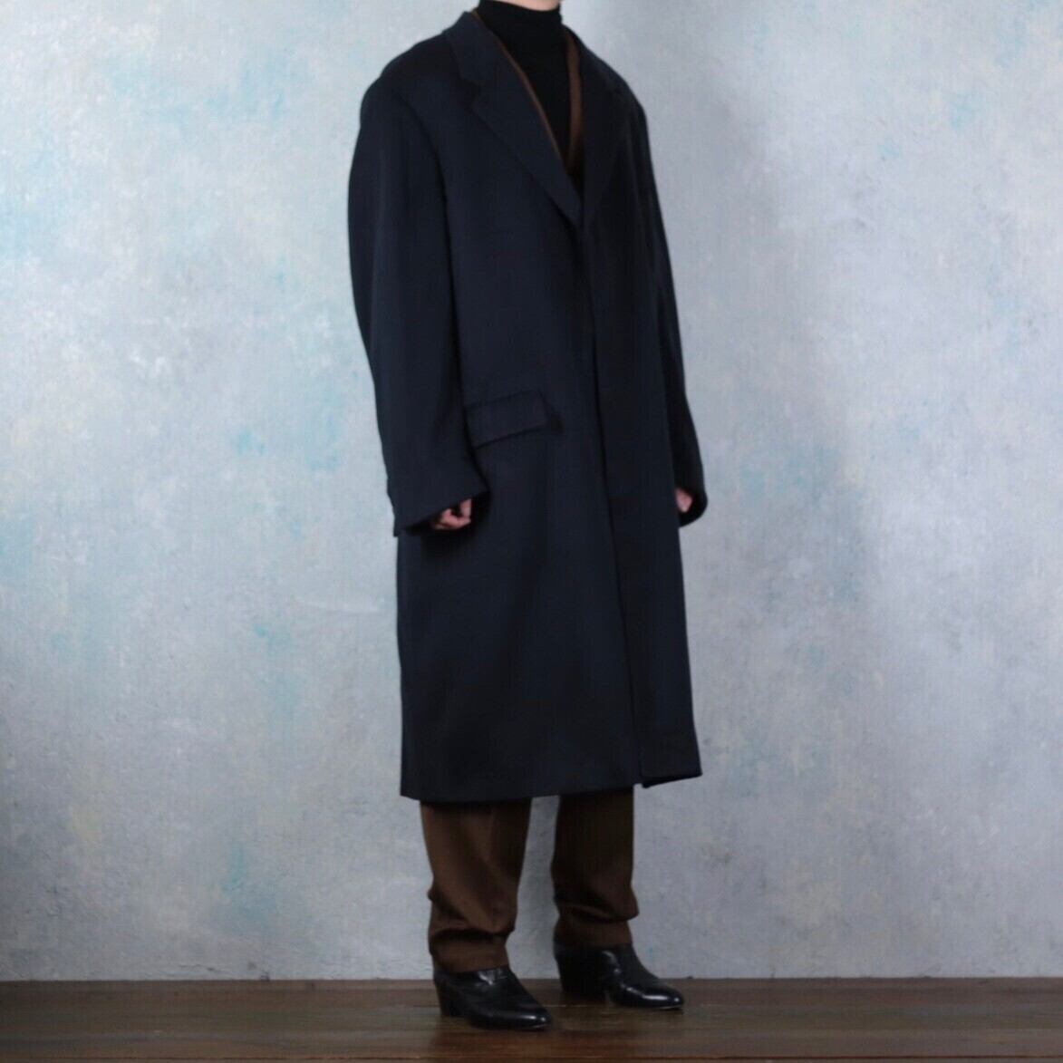 BROOKS BROTHERS 100% カシミヤチェスターコート made in USA【CU-1455 