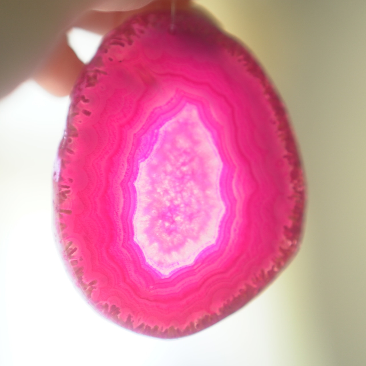 Pink Breeze - アゲートヒーリングチャイム / Agate Sun Catcher Wind Chime 781