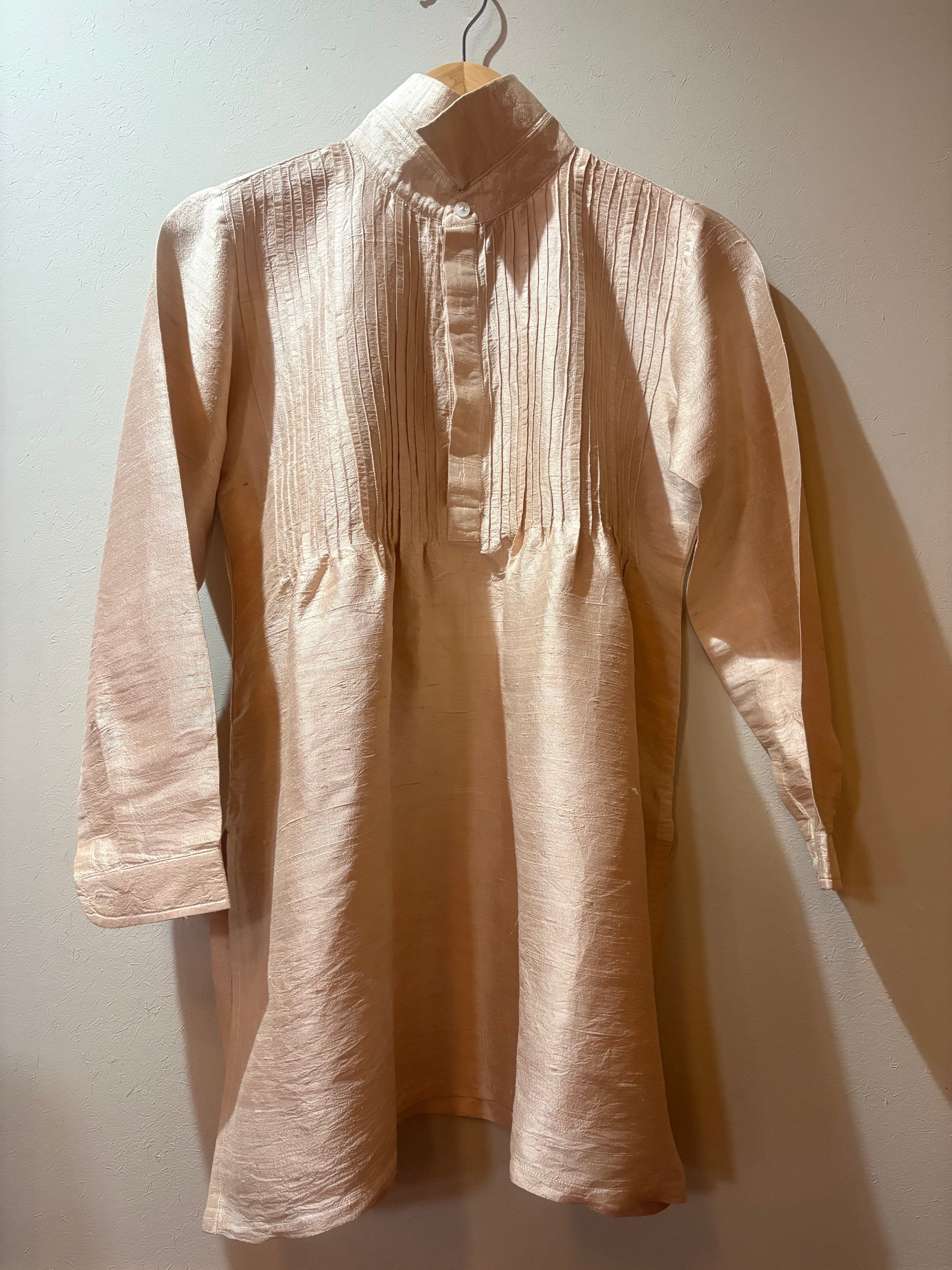 桜染 シルクチュニック ローシルク100% 淡香