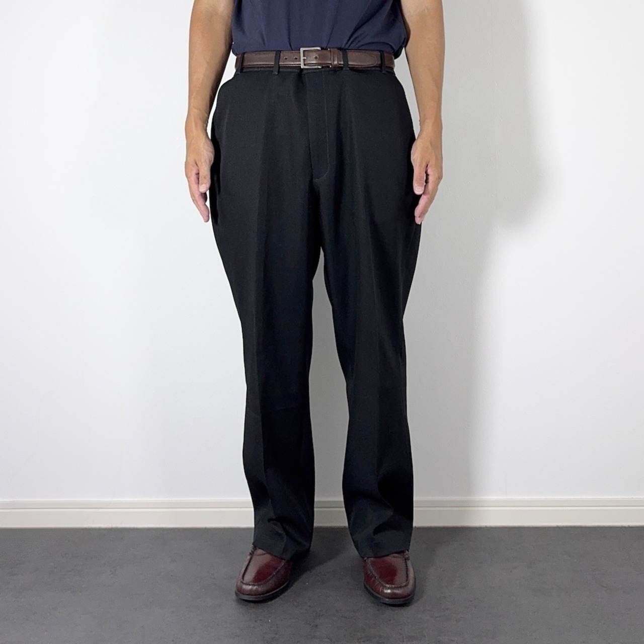 90s Levi's ACTION SLACKS BLACK made in MEXICO W38L29 古着 - 5