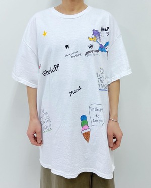 tamago drawing t-shirt "beep beep"