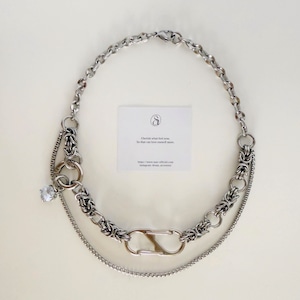 chainmail edge necklace