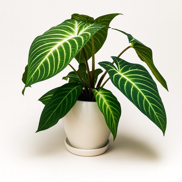 アローカシア・キサントソーマ 5号 陶器鉢