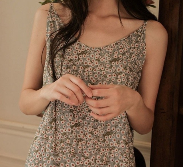 floral pattern camisole home wear【2024051604】