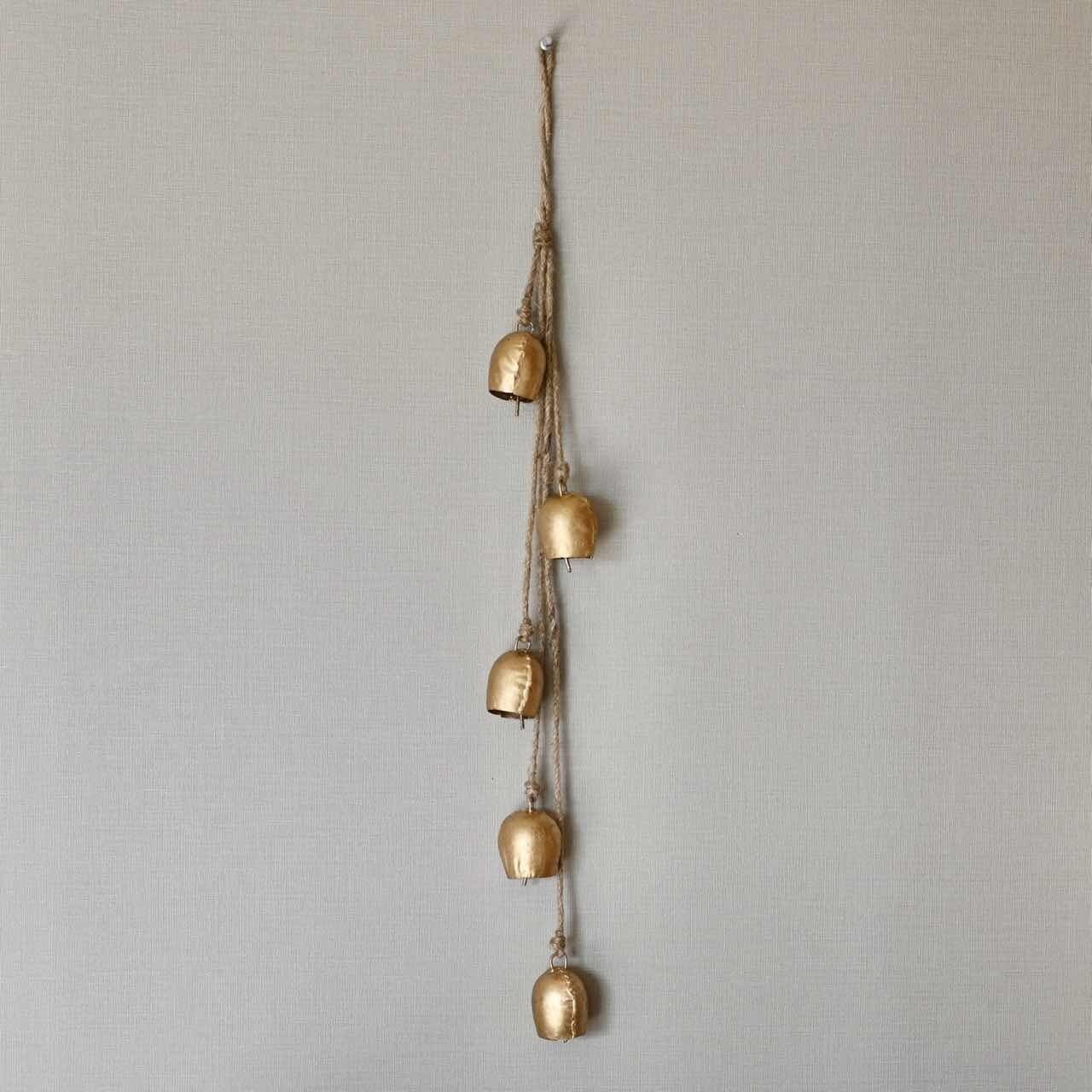 アイアン カウベル(ガーランド)Lサイズ|ウォールデコ 吊るす 壁飾り ナチュラルインテリア 雑貨