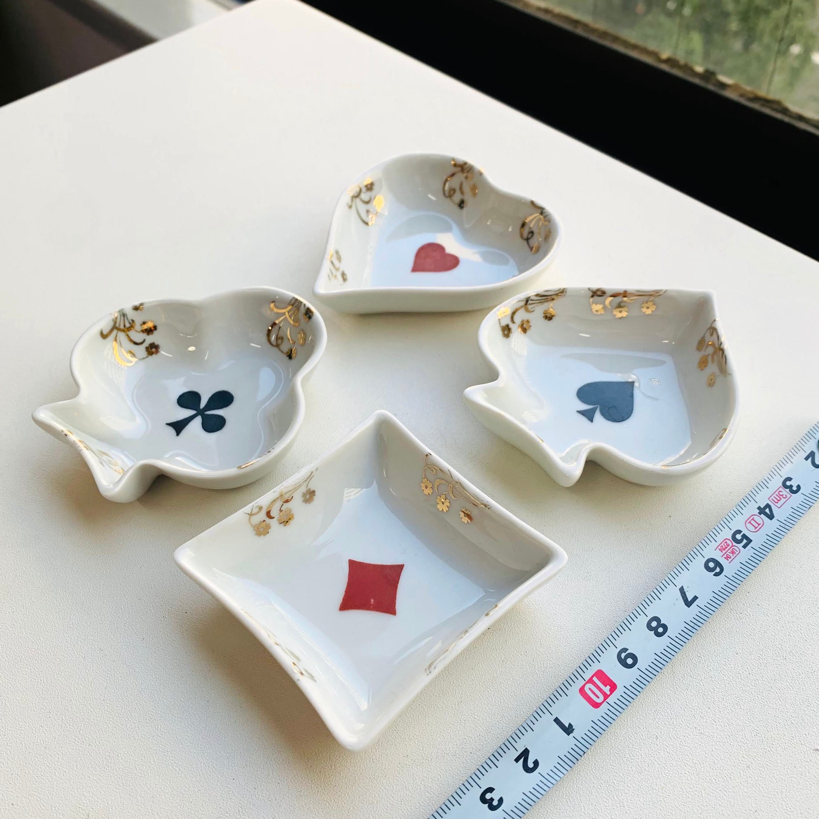 vintage 40s F.M Limoges リモージュ・フランス トランプ小皿 | Milo 