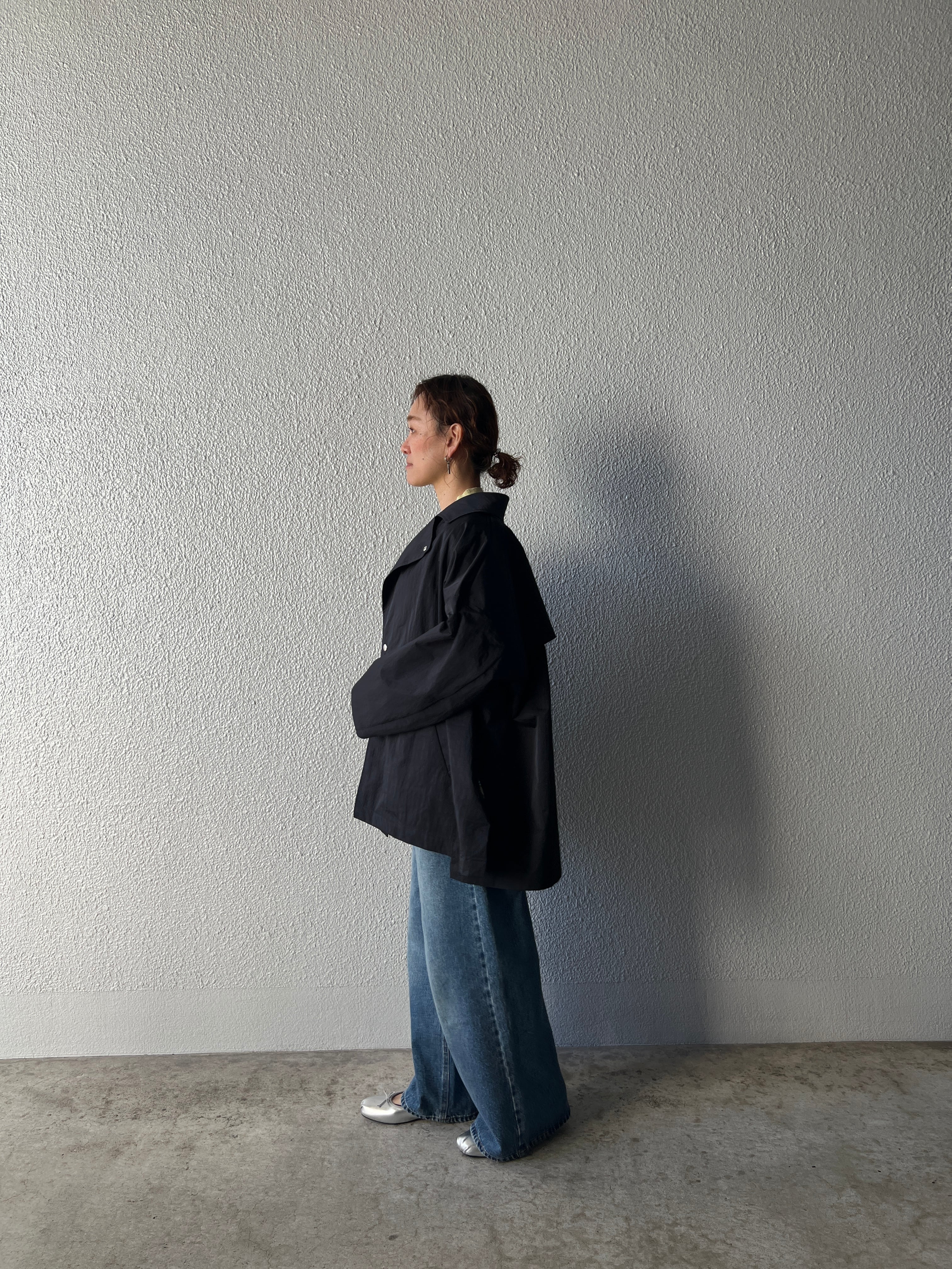 【LEMELANGE】オーバーサイズショートトレンチ　8613901