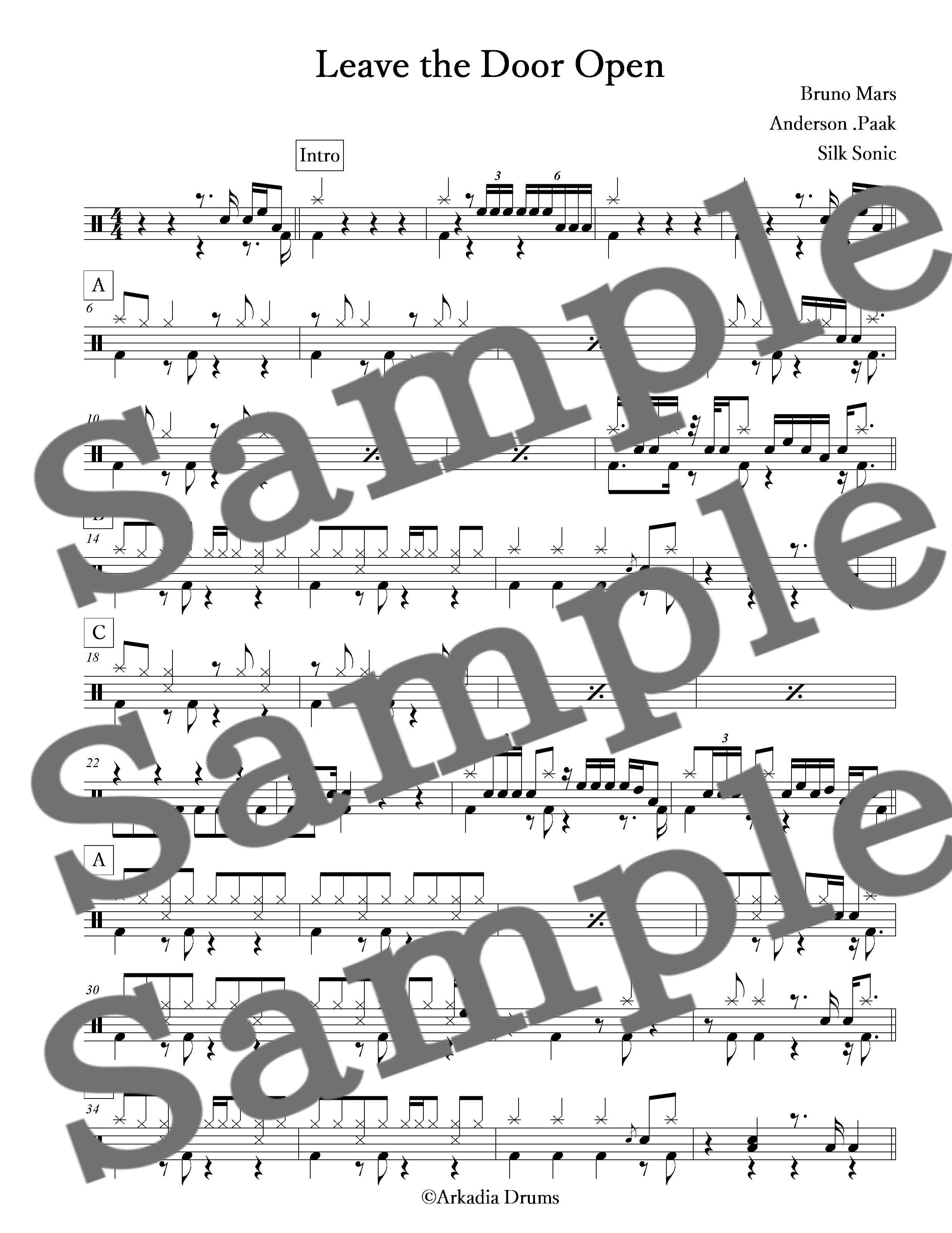 Leave the Door Open(Bruno Mars, Anderson .Paak, Silk Sonic)