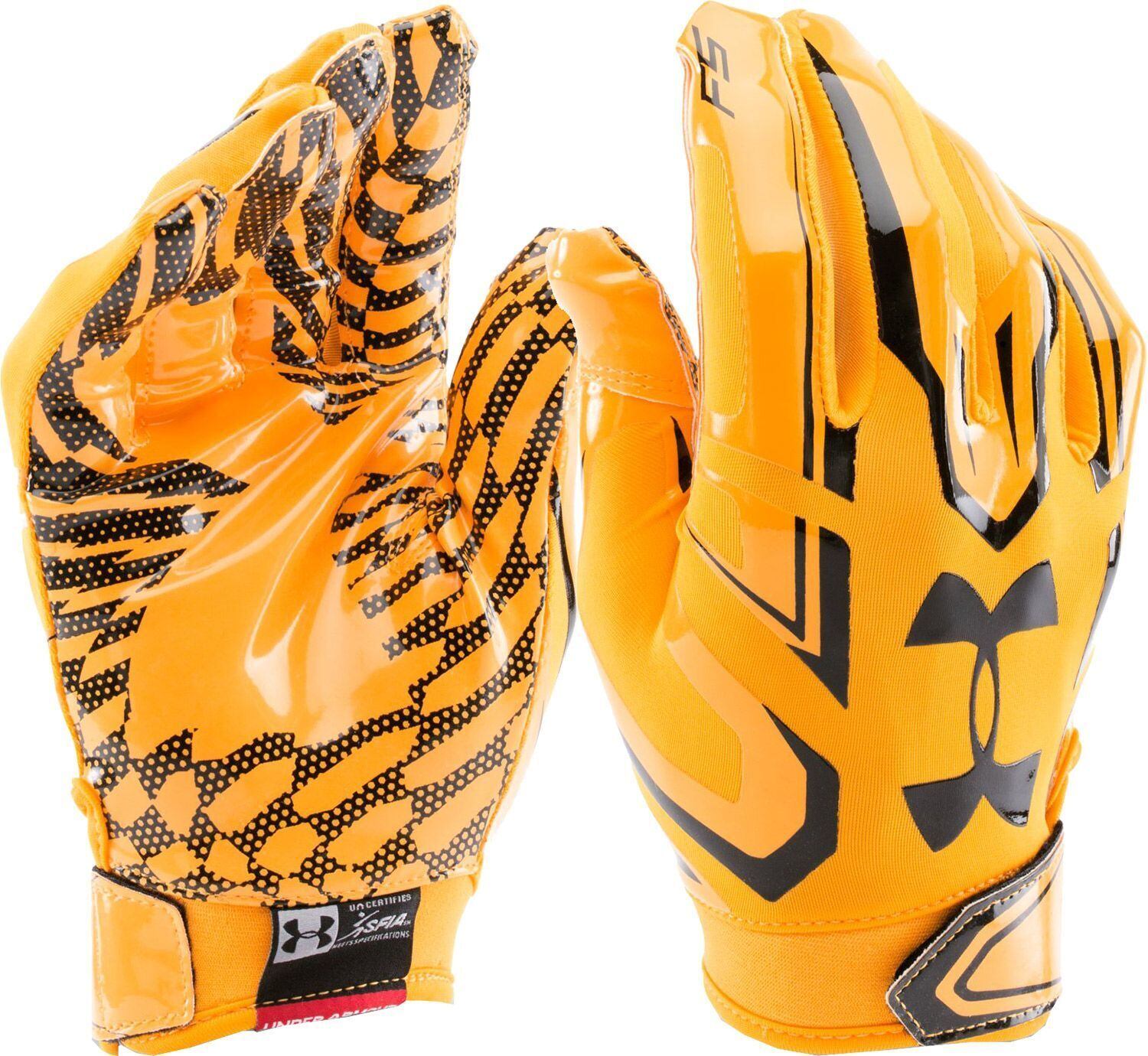 UA F5 GLOVE イエロー＆ブラック アメフト グローブ | END ZONE/エンド