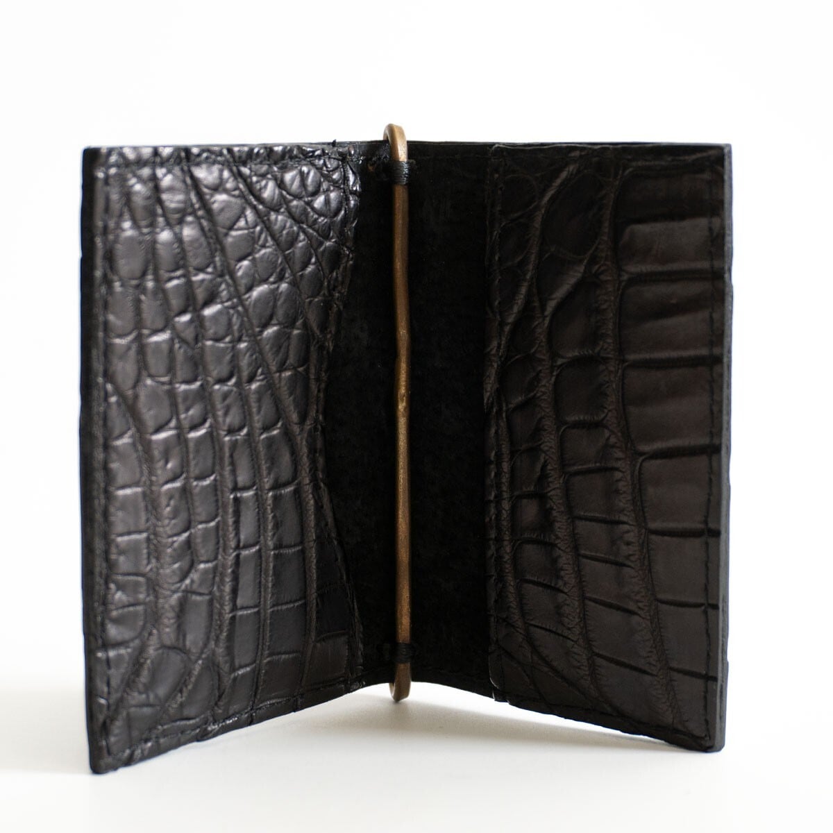希少】tagliovivo【クロコダイル カードケース】ブラック レザー