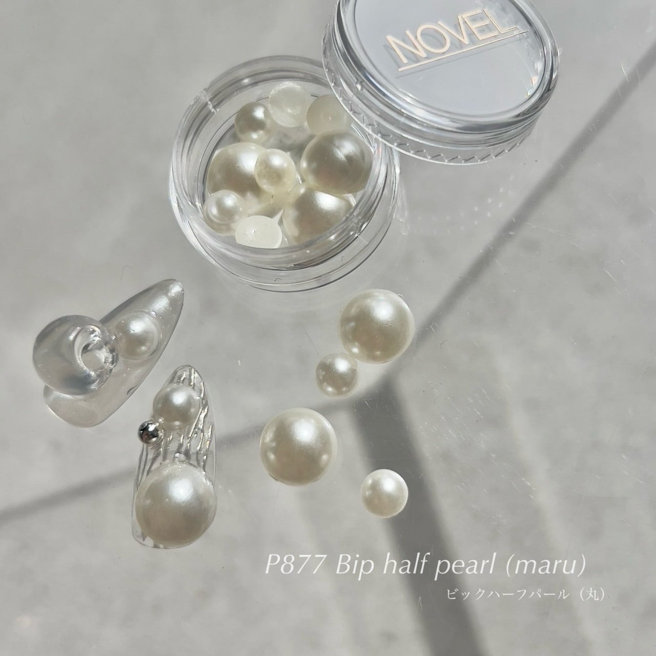 P877Big half pearl (maru)