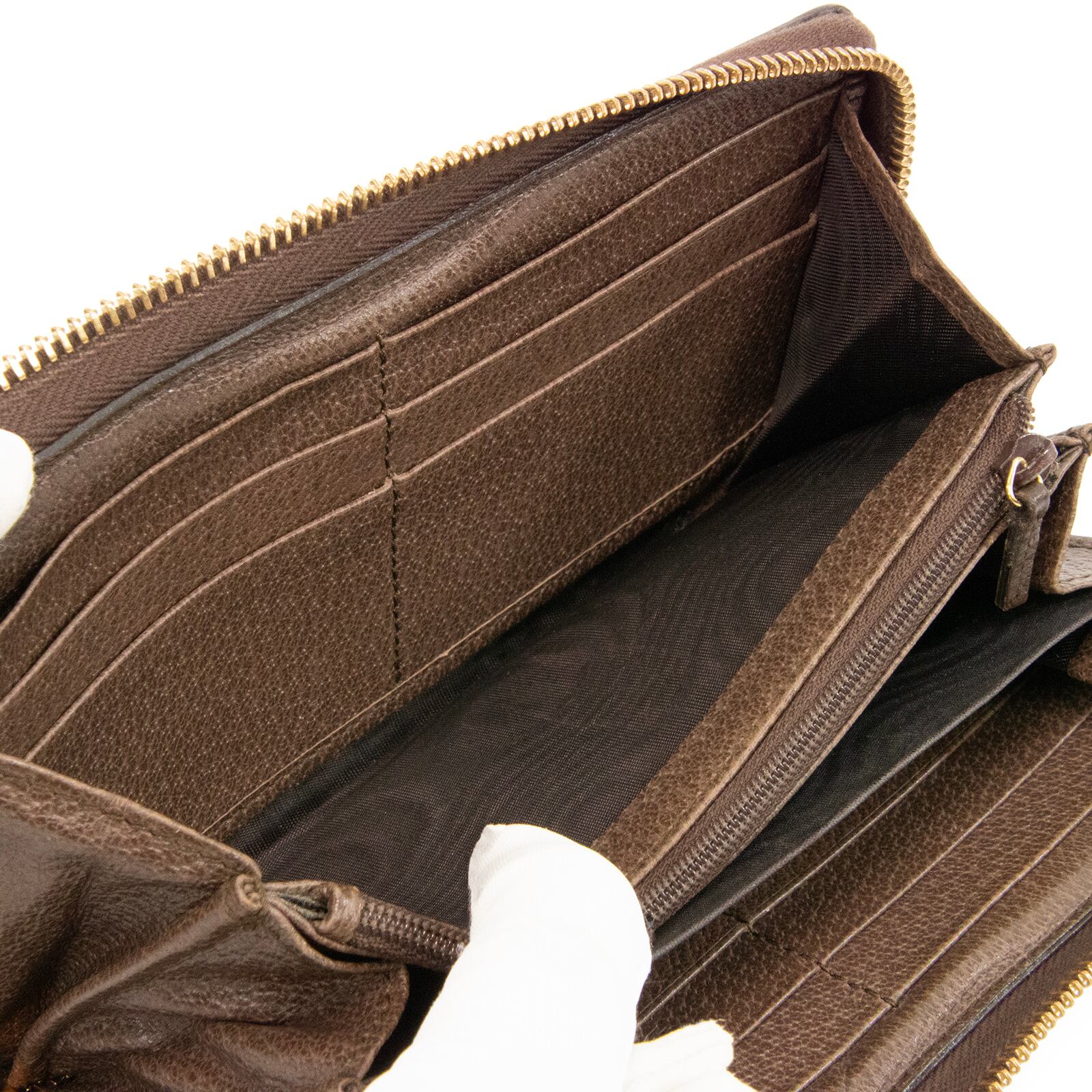 グッチ オフィディア シェリーライン 長財布 PVC ブラウン 本物 送料無料 グッチ 長財布 ラウンドファスナー メンズ