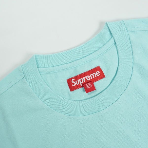新品 Supreme 26SS Small Box L/S Tee Cyan Supreme Small Box L/S Tee