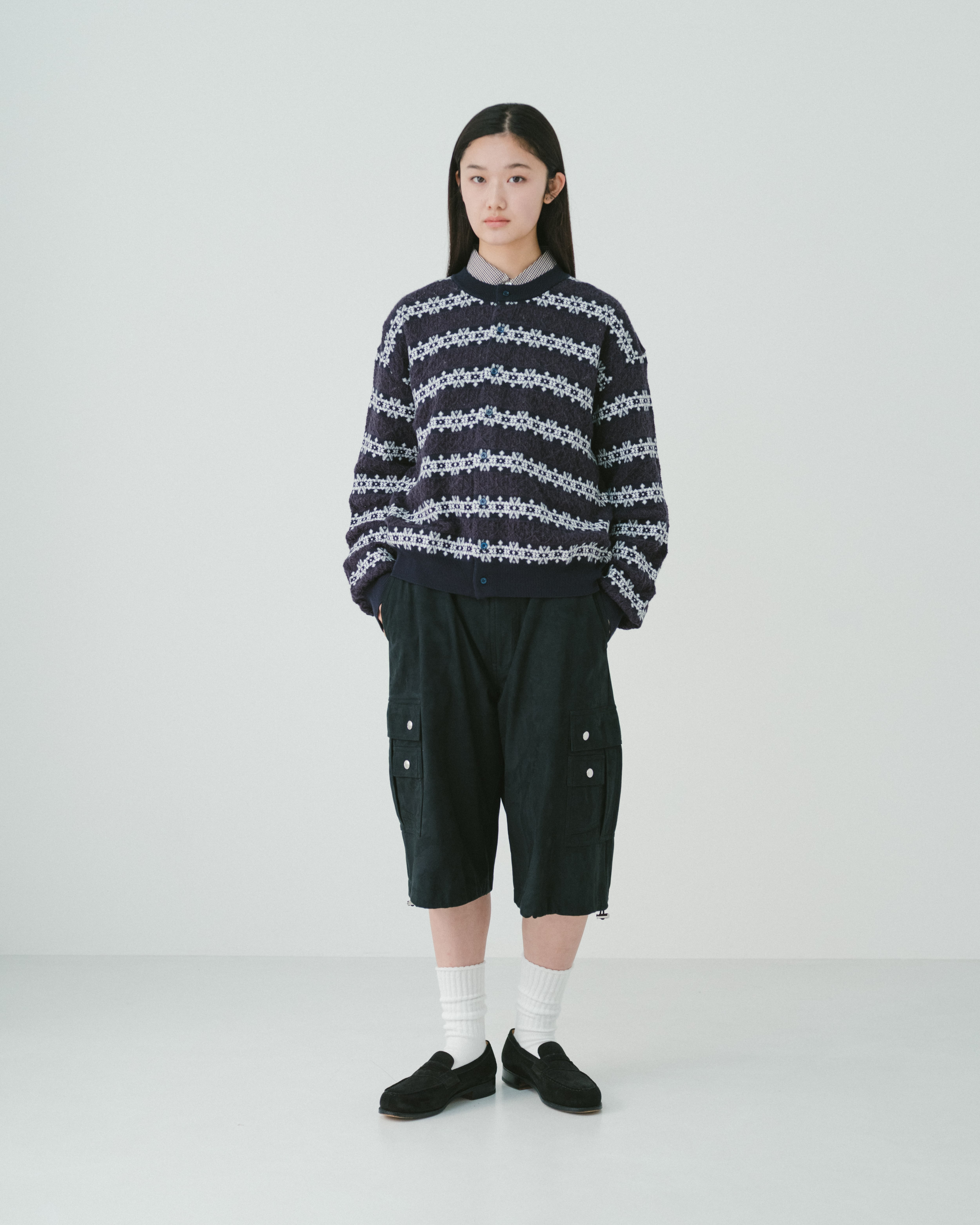 Crew neck cardigan（NAVY） | TTTMSW