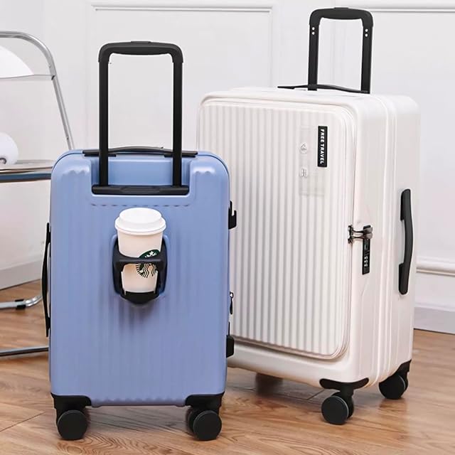 Yuweijie] スーツケース キャリーケース 片開き 拡張機能付き フロント