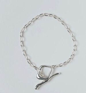 OVAL CHAIN LARIAT BRACELET