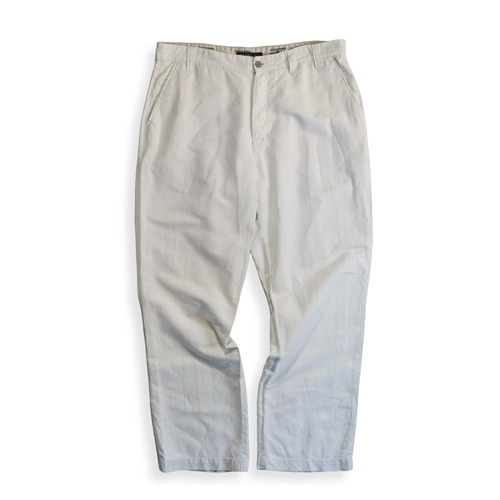 DOCKERS White Linen Trousers 36/32