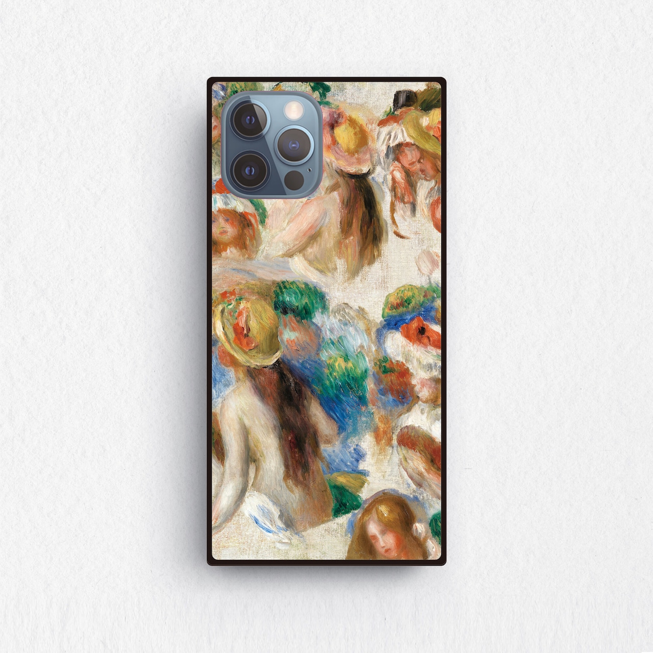 【ピエール＝オーギュスト・ルノワール 】～頭部の習作 ～ 絵画スマホケースiPhone用 全機種対応 強化ガラス製