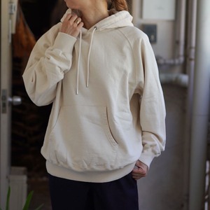 unfil(アンフィル) vintage cotton fleece hoodie