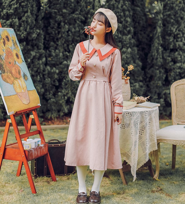 ロング丈ワンピース カジュアルワンピース レディースファション S M L