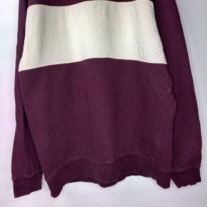 DIVIDED H&M　クルーネック　スウェット　トレーナー　太ボーダー　L