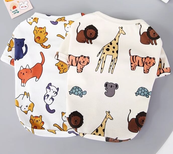キャット 猫 ドッグ 犬 小型犬 室内着 シャツ Tシャツ ストレート 袖付き 半袖 アニマル 薄手 かわいい きれいめ シンプル カジュアル おしゃれ ラフ ボーイッシュ スポーティー ルーズ クール ラブリー キュート 都会的 カレッジ風 プレッピー シンプル アニマル柄 春 夏 秋 ロングシーズン サマーシーズン 春服 夏服 秋服 男の子 女の子 成犬 成猫 お出かけ お泊まり 公園 休日 カフェ ガーデン 朝 散歩 室内 おうち コーデ 楽ちん 普段使い インスタ映え 定番 夏休み