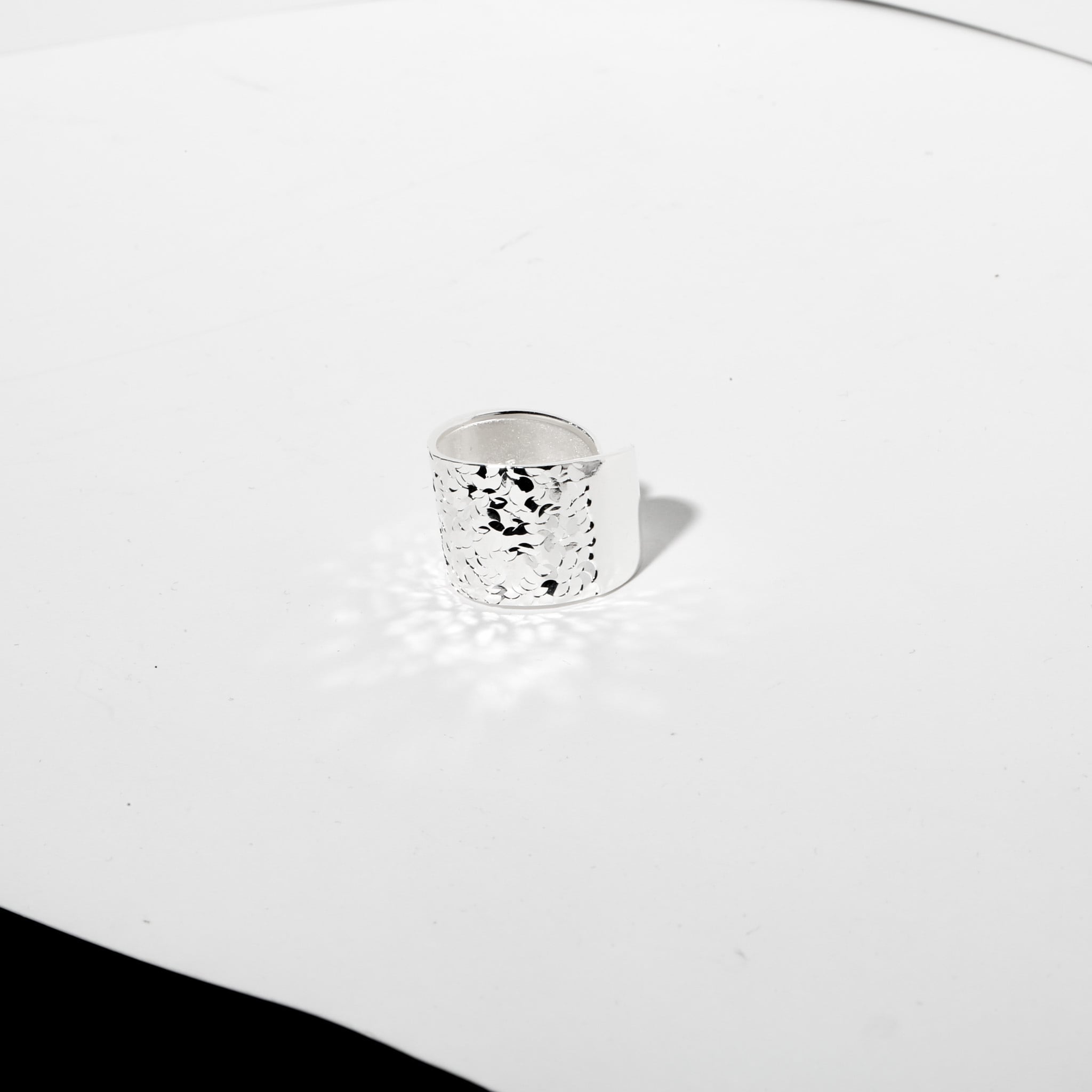 s925 Scale Texture Wide Ring | Lncs