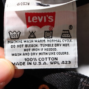 極美品 34×32 Levi’s 501 USA 00年 サルファーブラック デニムパンツ