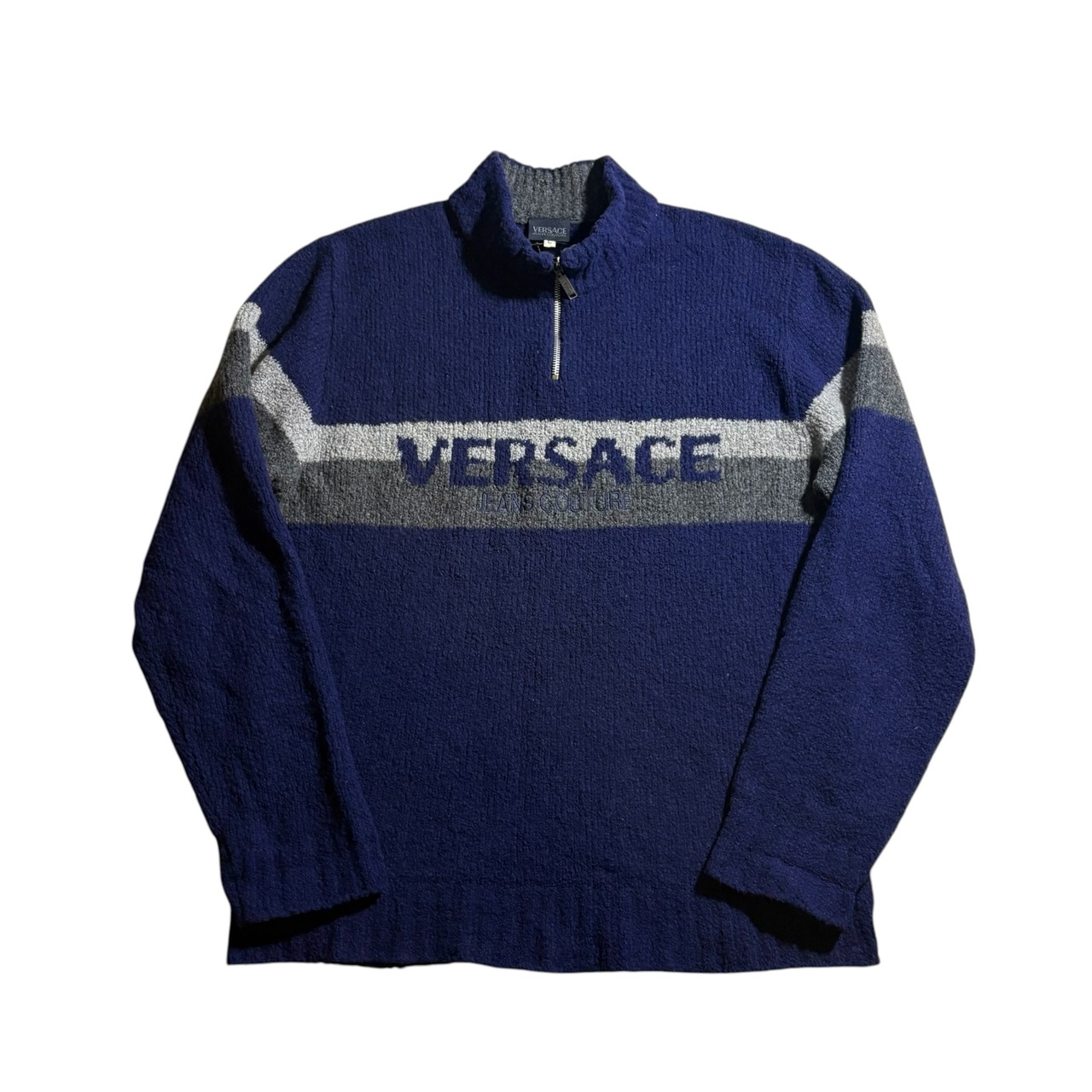 vintage VERSACE JEANS COUTURE half zip sweater