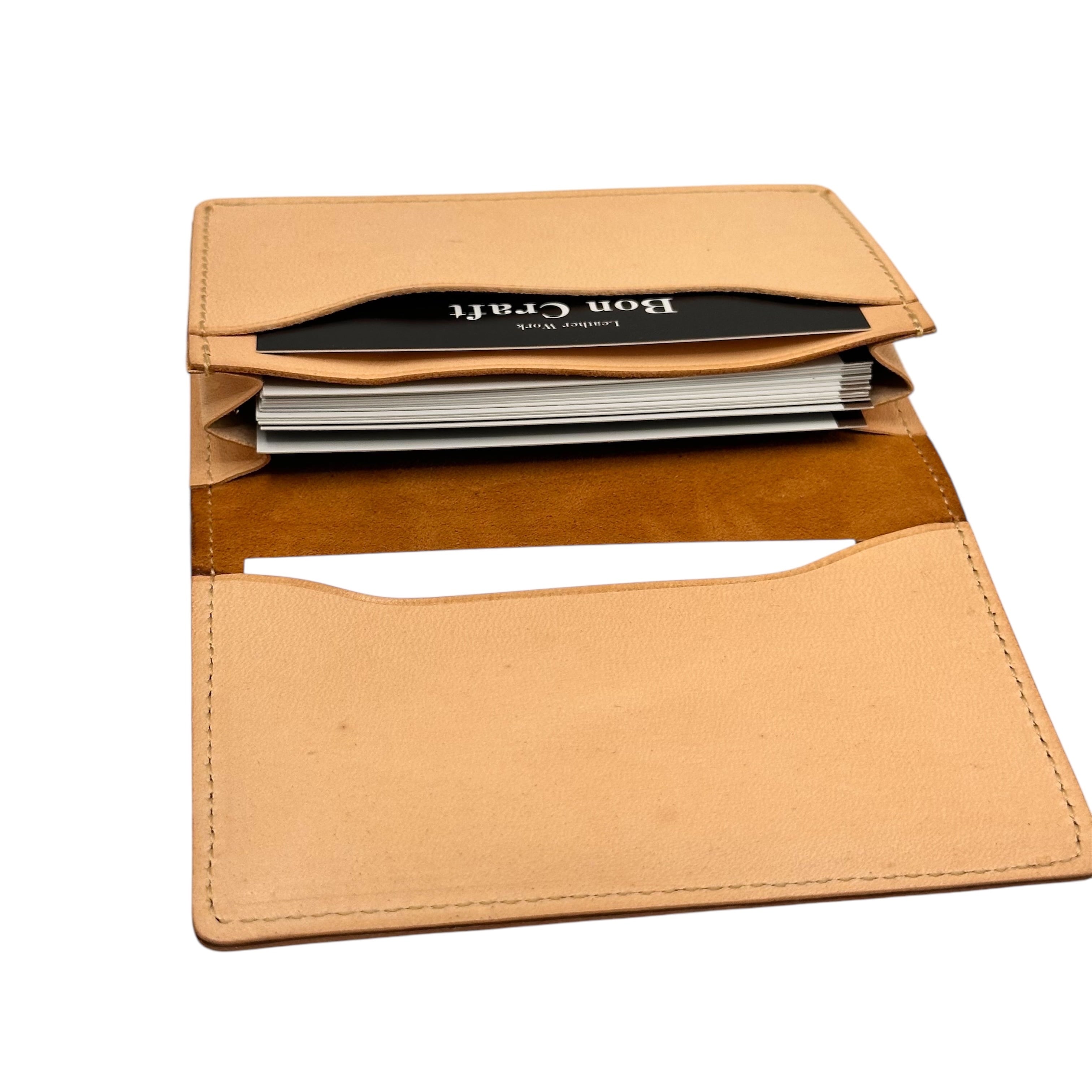 ジビエレザー 鹿革 二つ折りカードケース】 | BonCraft (ボンクラフト